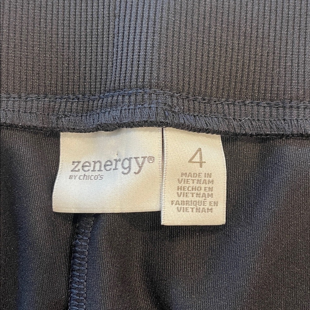 Zynergy by Chico's Black Skirt Skort Zipper Pockets 4 Plus Size - Picture 9 of 10